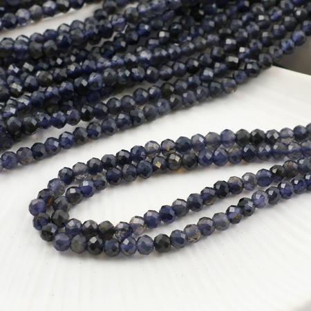 Iolit oponka fasetowana 4,5x3,5 mm [sznur 38cm]