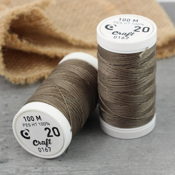 Supermocne nici Craft khaki nr 20 [szpula 100m]