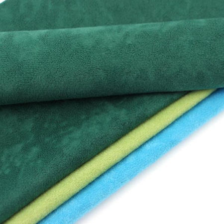 Welurowa dzianina do wykończeń ciemnozielona 30x20cm