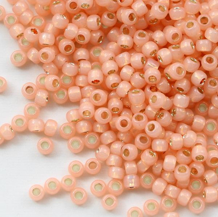 Toho Round 8/0 Silver-Lined Milky Peach [10g]