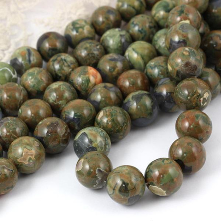 Jaspis riolit kula gładka 12mm