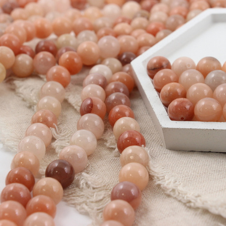 Awenturyn różowy kula gładka 12mm