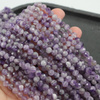 Ametyst kula fasetowana 6mm [sznur 39cm]
