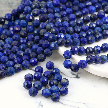 Lapis lazuli kula fasetowana 6mm