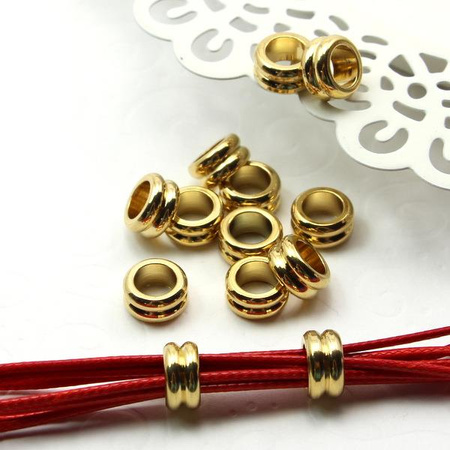 Przekładka oponka stal szlachetna pozłacana 10x5mm