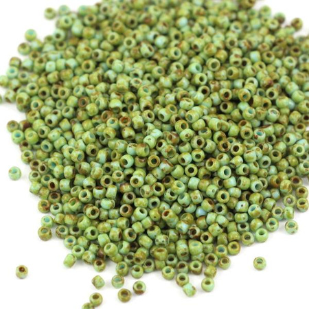 Toho Round 11/0 HYBRID Opaque-Frosted Cornflower - Picasso [10g]