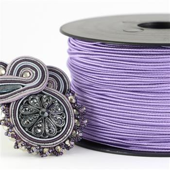 Sznurek sutasz acetat ITALY 2,5mm hyacinth [1metr]