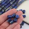 Lapis lazuli z pirytem wałek gładki 10x8mm