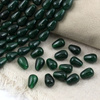 Jadeit ciemnozielony kropla gładka 12x8mm