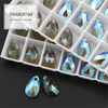 6106 Swarovski Pear-shaped Pendant 16x9mm Black Diamond Shimmer