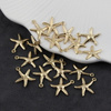 Zawieszka rozgwiazda stal szlachetna pozłacana 17x15mm