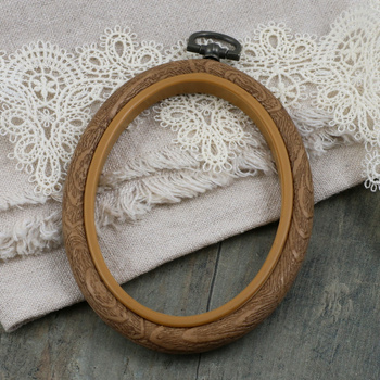 Tamborek - ramka do haftu owalny 85x65mm
