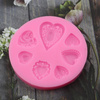 Forma silikonowa do odlewów z żywicy zestaw kaboszonów serca
