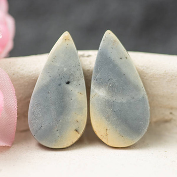 Kaboszony jaspis maligano 26x13x3mm [para]