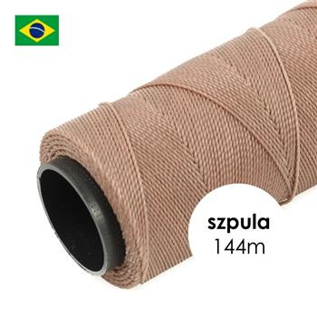 Sznurek do makramy brazylijski woskowany Light Wine 1mm [szpula 144m]