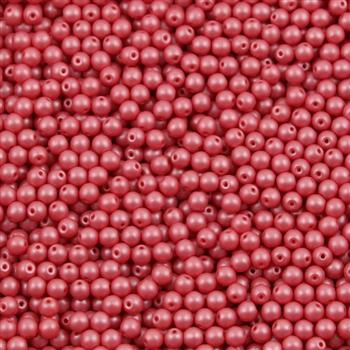 Round Beads Powdery - Pastel Maroon 4mm [50szt]