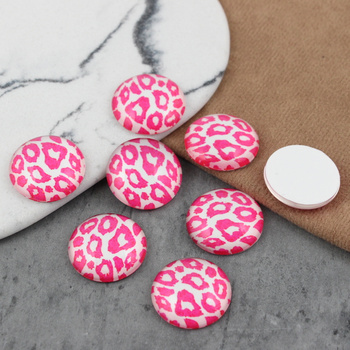 Kaboszon szklany z grafiką zwierzęcy print 20mm