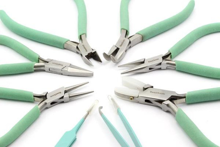 Zestaw narzędzi do robienia biżuterii szczypce AQUA Beadsmith