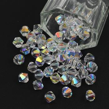 Preciosa Bicone Bead Rondelle Crystal AB 6mm [12szt]