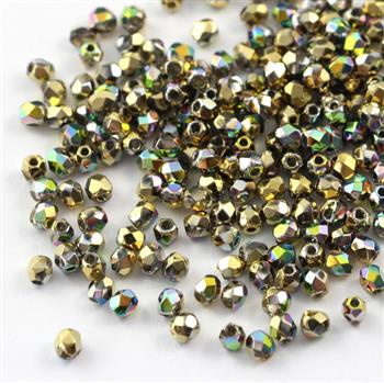 Fire Polish 3mm Crystal California Meadows [40szt]