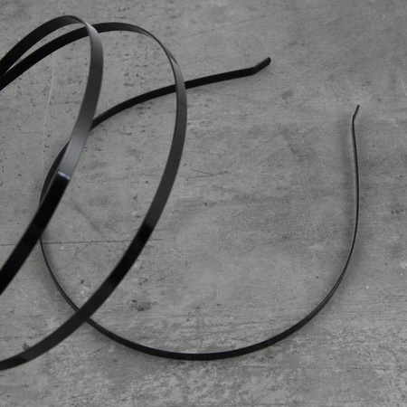 Baza opaski do włosów czarna 5mm