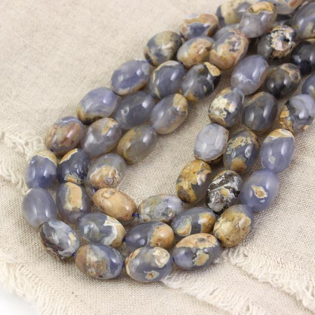 Chalcedon oliwka 15x10mm