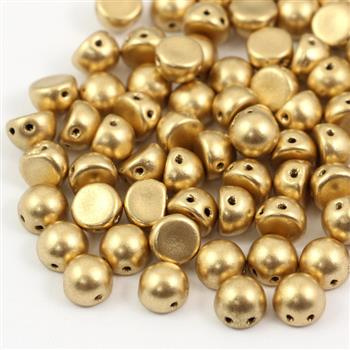 CzechMates Cabochon 7mm Matte Metallic Flax [10szt]