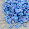 Miyuki Tila Beads 5x5x1,9mm Transp Capri Blue AB Matt [30szt]