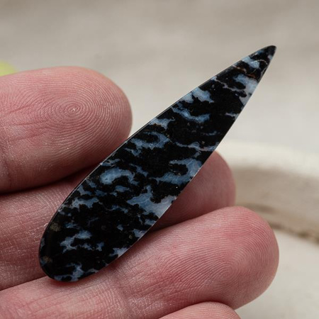 Kaboszon jaspis palmowy 55x14x6mm