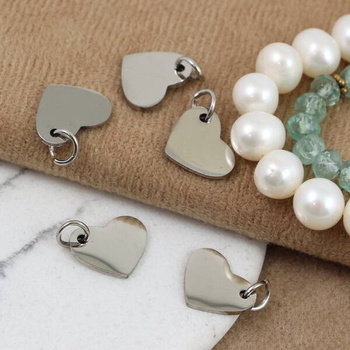 Zawieszka serce stal szlachetna 12x10mm