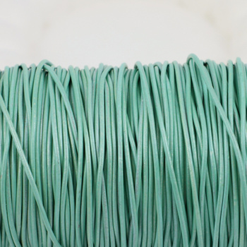 Rzemień skórzany miętowy 1,5mm [1metr]