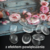 Kaboszon szklany przezroczysty owal 25x18mm 