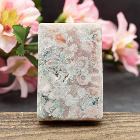 Agat Sakura tabliczka prostokąt 53x34mm