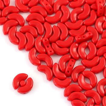 Arcos par Puca 5x10mm Opaque Coral Red [20szt]