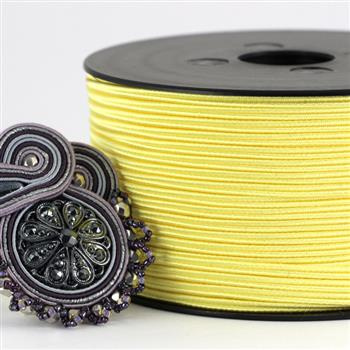 Sznurek sutasz acetat ITALY 2,5mm butter [1metr]