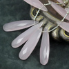 Chalcedon różowy łezka fasetowana 39x10mm