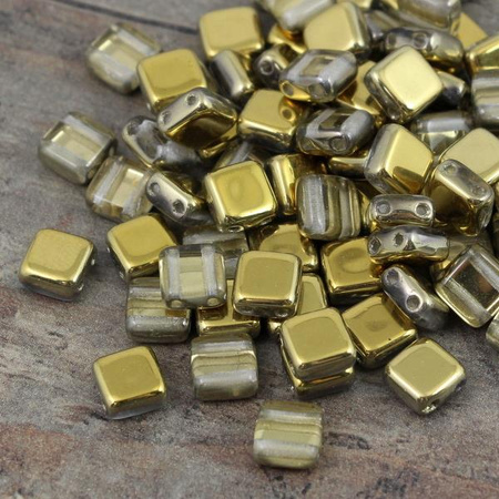 Square 6x6mm Crystal Amber [10szt]