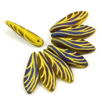 Dagger Yellow Opaque Laser Wing Matt 5x16mm [6szt]