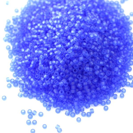 Toho Round 15/0 Transparent-Frosted Sapphire [5g]