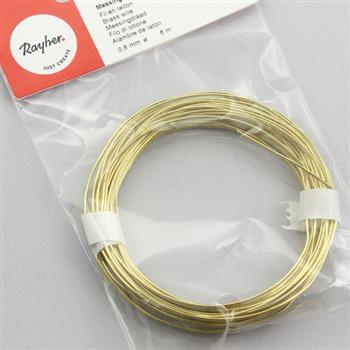 Rayher Drut mosiężny 0,8mm/6m