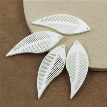 Zamszowe piórko białe 44x16mm