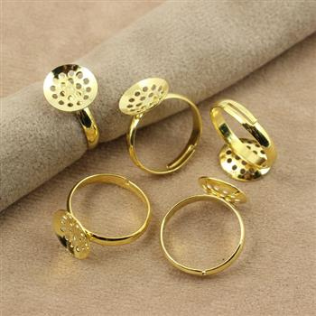 Baza do pierścionka z sitkiem złota 12mm