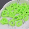 Akrylowe ogniwa do tworzenia łańcuszka zielone neon 18x13mm [50szt]