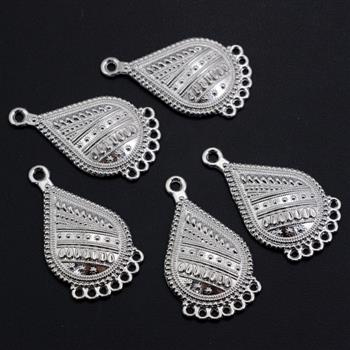 Baza kolczyka j.srebrna 38x22mm [1szt]