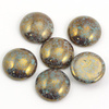Kaboszon Les Perles par Puca Opaque Aqua Bronze 18mm