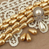 Preciosa Nacre Pear Gold 15x8mm [2szt]