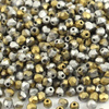 Fire Polish 3mm Crystal California Silver Matted [40szt]