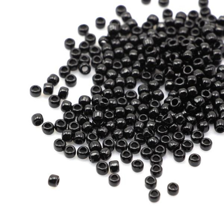 Toho Round 8/0 Opaque Jet [10g]