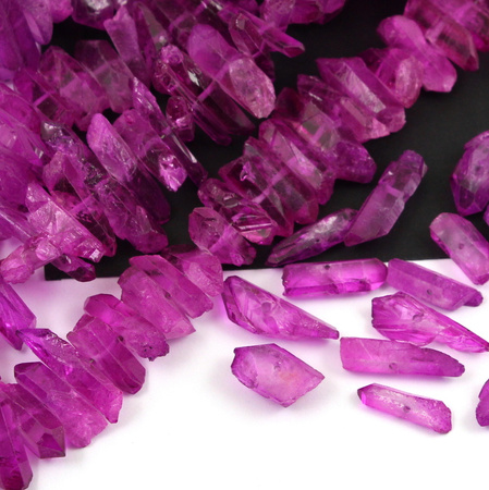 Kwarc fioletowy sopel 15x32mm