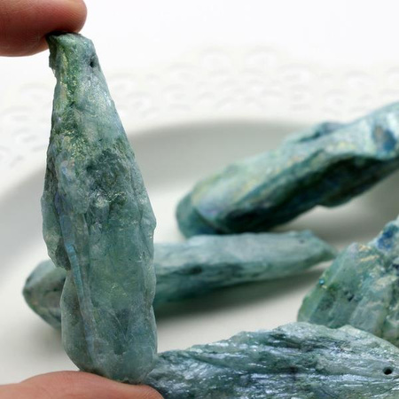 Kwarc tytanowany kropla zielona 60mm